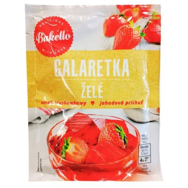 Желе зі смаком полуниці Bakello Galaretka 2*75 г